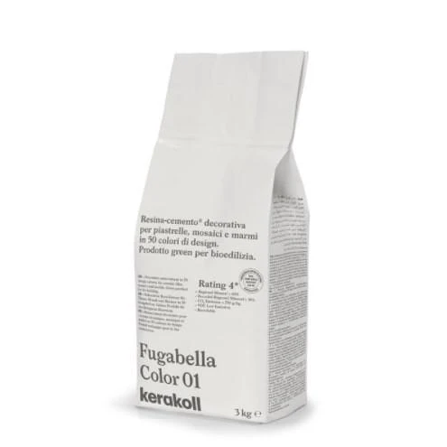 Fugabella Color 01, 3kg cementinis glaistas plytelių siūlių tarpams