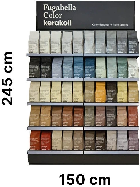 Fugabella Color, stendas cementiniam glaistui, 1 kompl. (be glaisto)