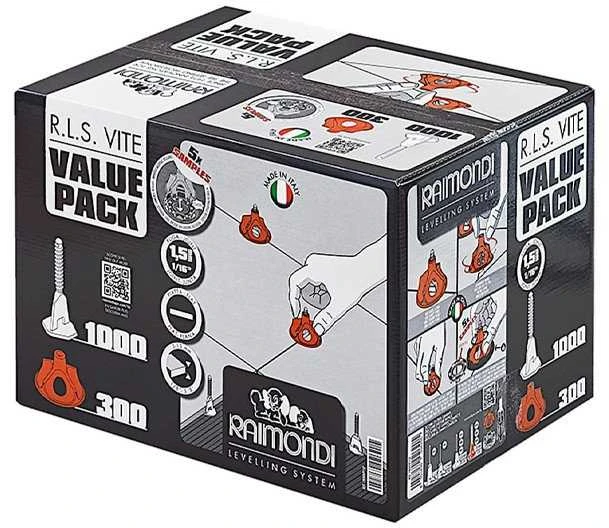 Raimondi Lyginimo sistemos rinkinys, VITEXPRESS įrankis (1 vnt), apkabos VITE (300 vnt) ir VITE viršutinė dalis (100 vnt), 3-15mm
