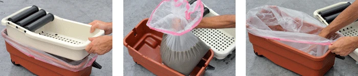 Plovimo vonelė Easy + kempinė Sweepex + maišai, 10 l.