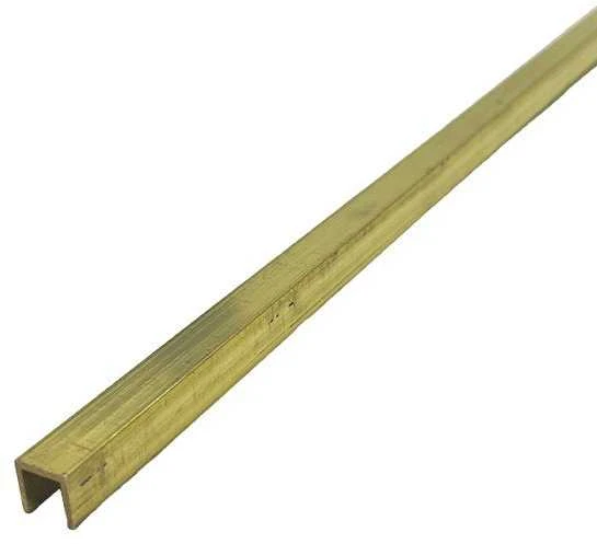 Profilis, žalvaris, naturalus, h 10x10 mm, L 2,7 m
