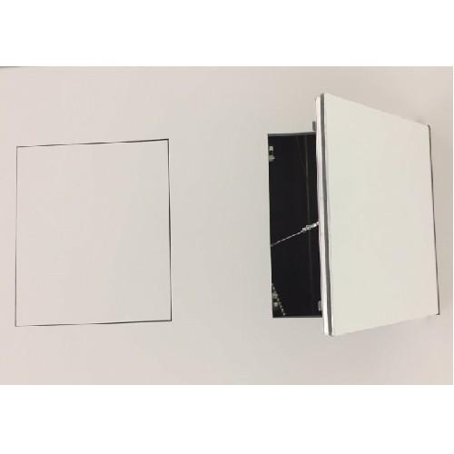 Revizinės aliuminės durelės (dažomos), 200x200x25 mm