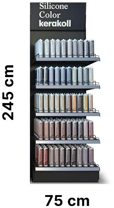 Silicone Color, stendas hermetikui, 1 kompl. (be hermetikų)