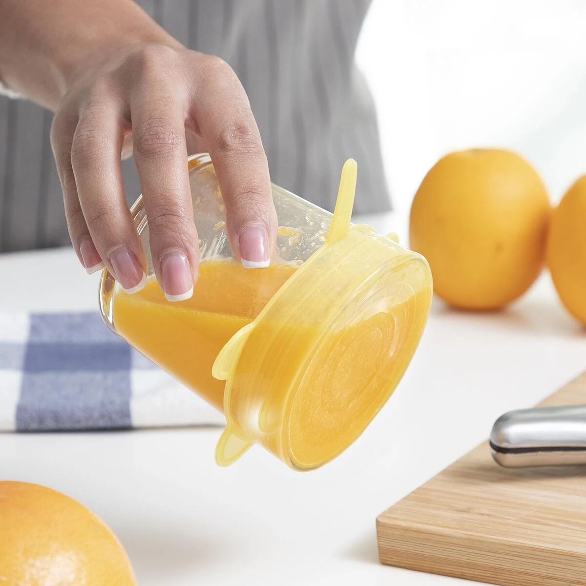 10 daugkartinių ir reguliuojamų virtuvinių dangčių rinkinys Lilyd InnovaGoods
