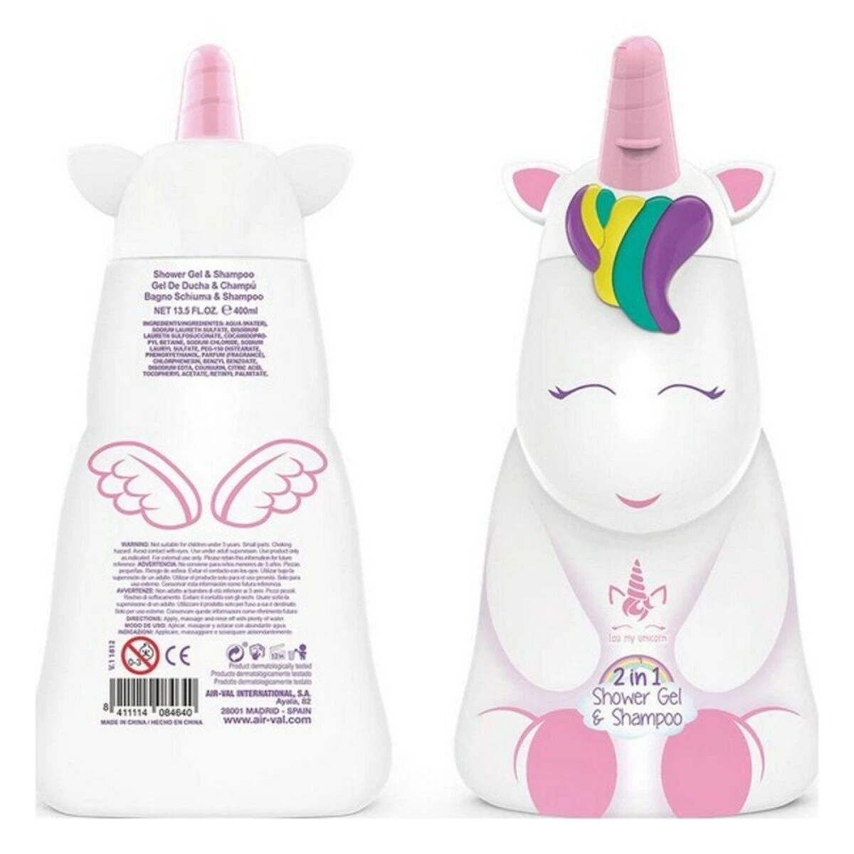 "Cartoon Eau My Unicorn" dušo želė ir šampūnas 400ml