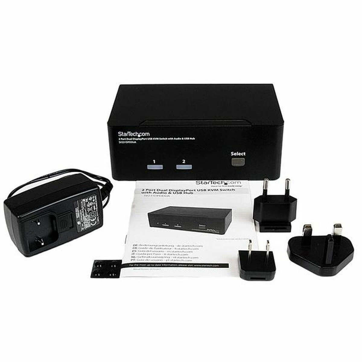 StarTech.com SV231DPDDUA KVM jungiklis Juoda