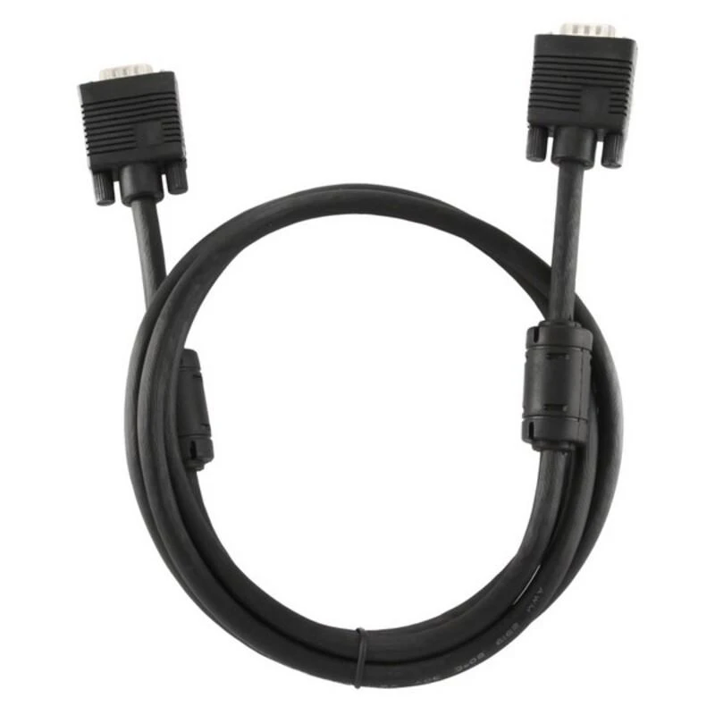 GEMBIRD CC-PPVGA-10-B Gembird VGA HD15m/HD15m dvigubai ekranuotas su 2 feritais 10ft juodas