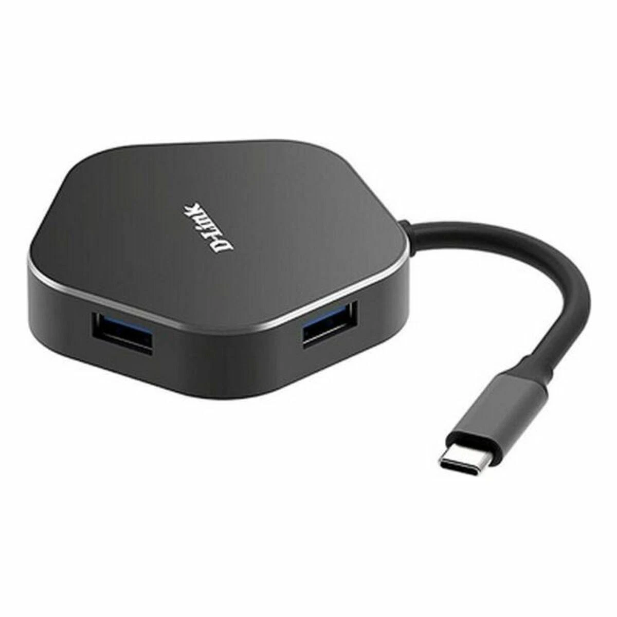 D-Link DUB-M420 knyginių kompiuterių dokas / jungčių replikatorius Vielinis Thunderbolt 3 Juoda, Sidabras