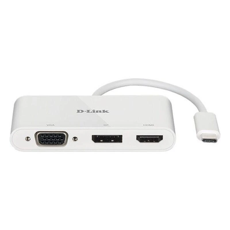 D-Link DUB-V310 knyginių kompiuterių dokas / jungčių replikatorius Vielinis USB 3.2 Gen 1 (3.1 Gen 1) Type-C Balta
