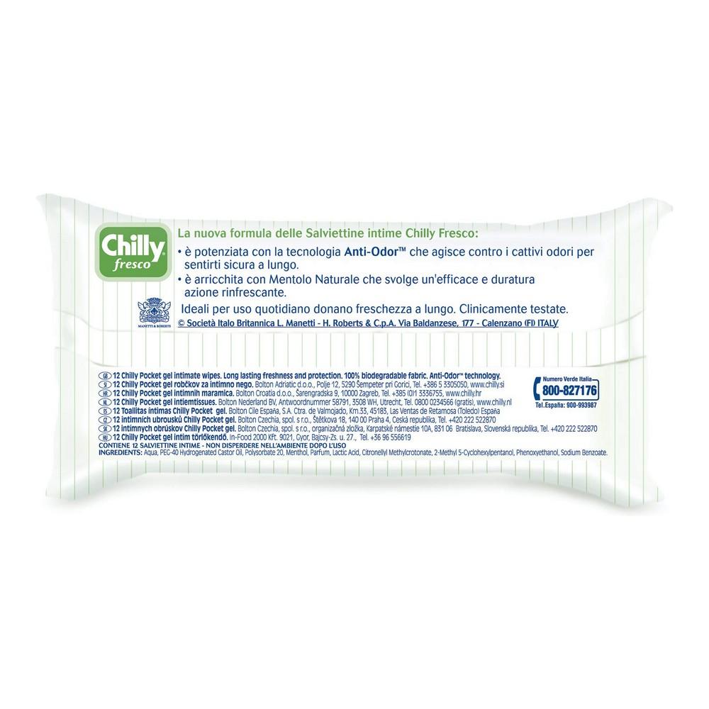 "Chilly" intymios servetėlės "Fresh Formula Ph5" 12 vienetų