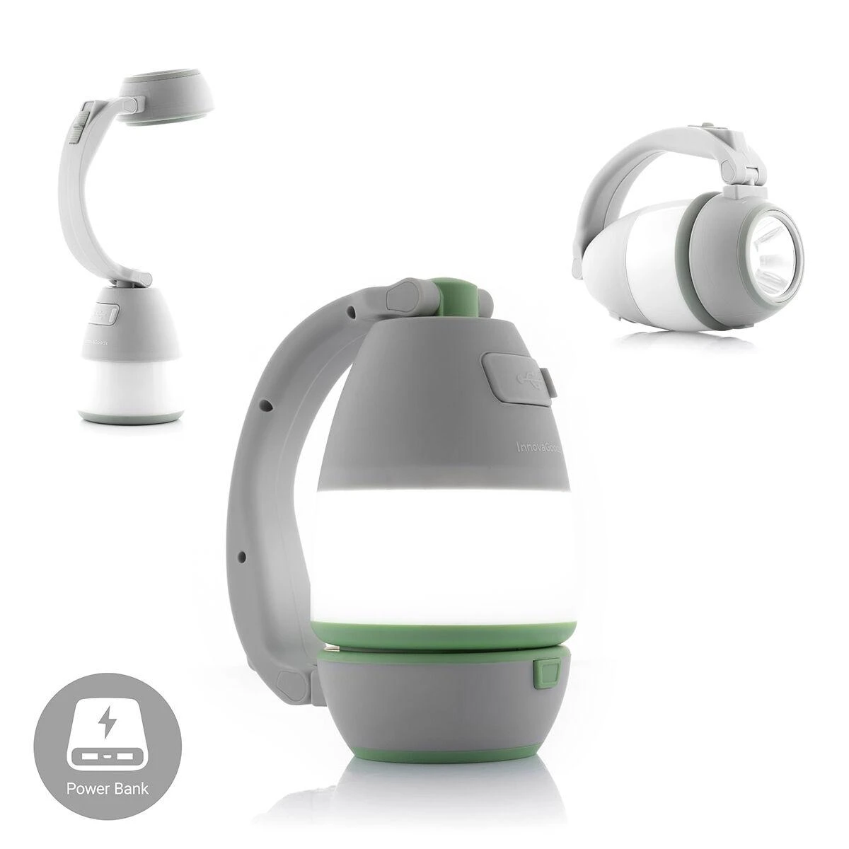 4-In-1 Daugiafunkcis įkraunamas kempingo žibintas Calam InnovaGoods