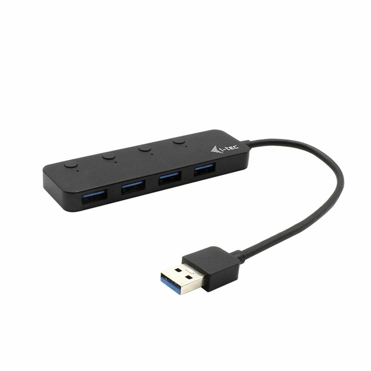 I-TEC USB 3.0 metalinis HUB 4 prievadas su atskirais įjungimo/išjungimo jungikliais 4x USB 3.0 prievadas su greito įkrovimo palaikymu BC 1.2