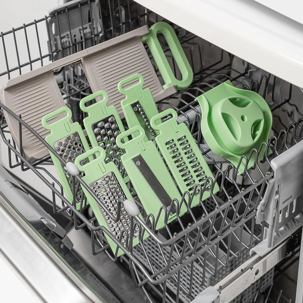 InnovaGoods MANDOLINĖ DARŽOVIŲ TARKAVIMO FORMELĖ 6IN1