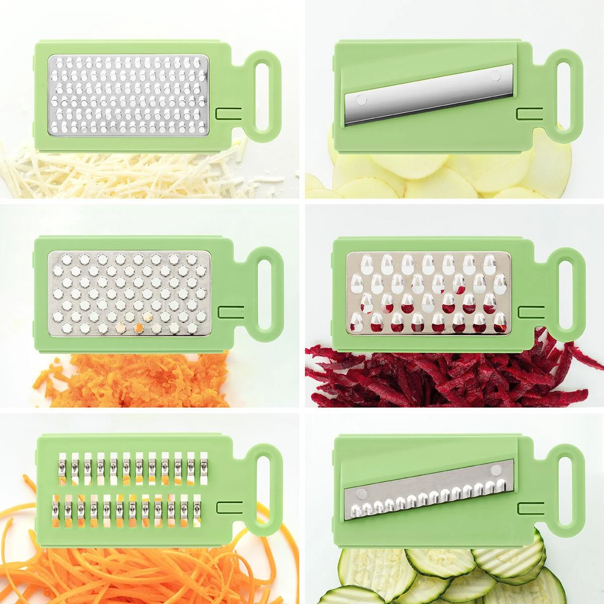 InnovaGoods MANDOLINĖ DARŽOVIŲ TARKAVIMO FORMELĖ 6IN1
