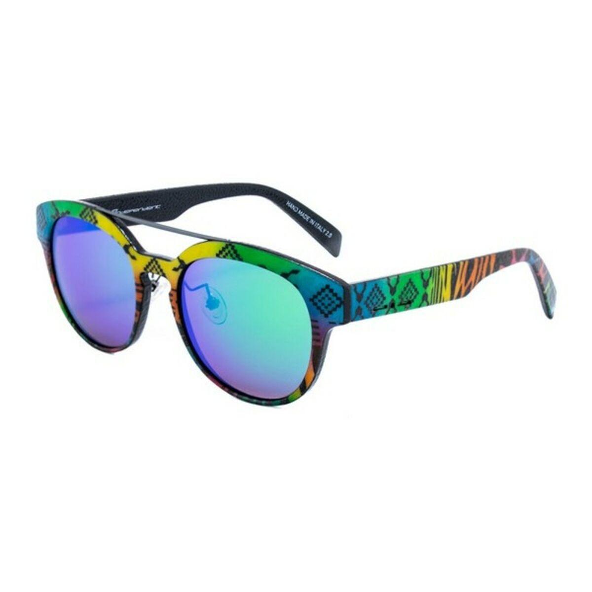 Akiniai ITALIA INDEPENDENT 0900AINX14900. Akiniai przeciwsłoneczne, Kolor mėlyna žalia geltona. Unisex.