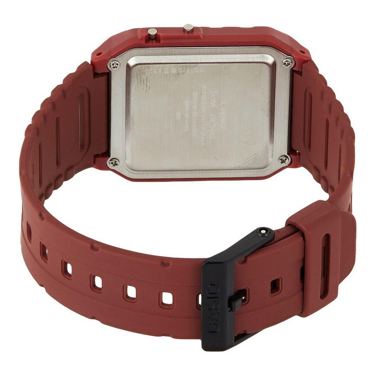 Laikrodis Casio Collection Vintage CASIO VINTAGE CALCULATOR EDGY COLLECTION - Raudonas CA-53-WF-4BDF