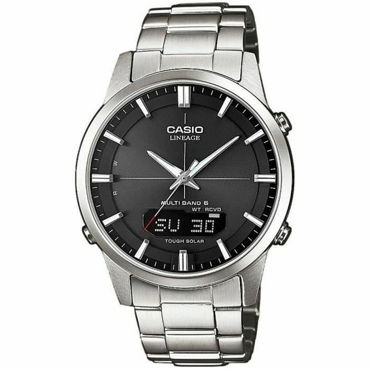 „Casio“ saulės energija valdomas radijo bangomis valdomas laikrodis LCW-M170D-1AER