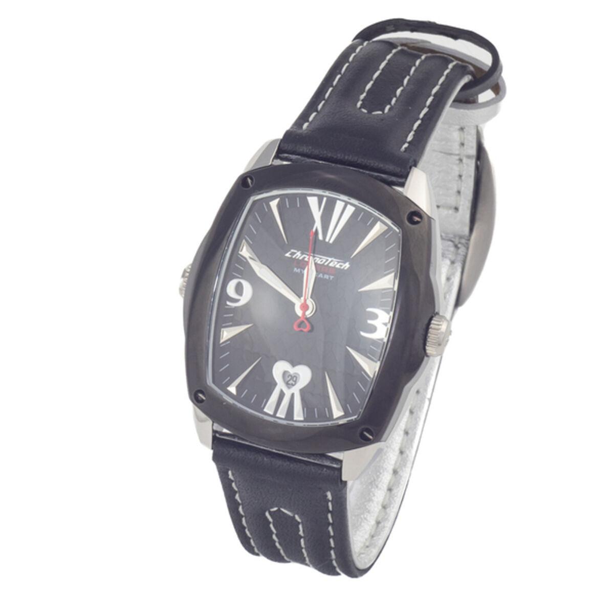 Laikrodis CHRONOTECH CT7696L-12. Kwarcowy, Kolor juoda. Unisex.
