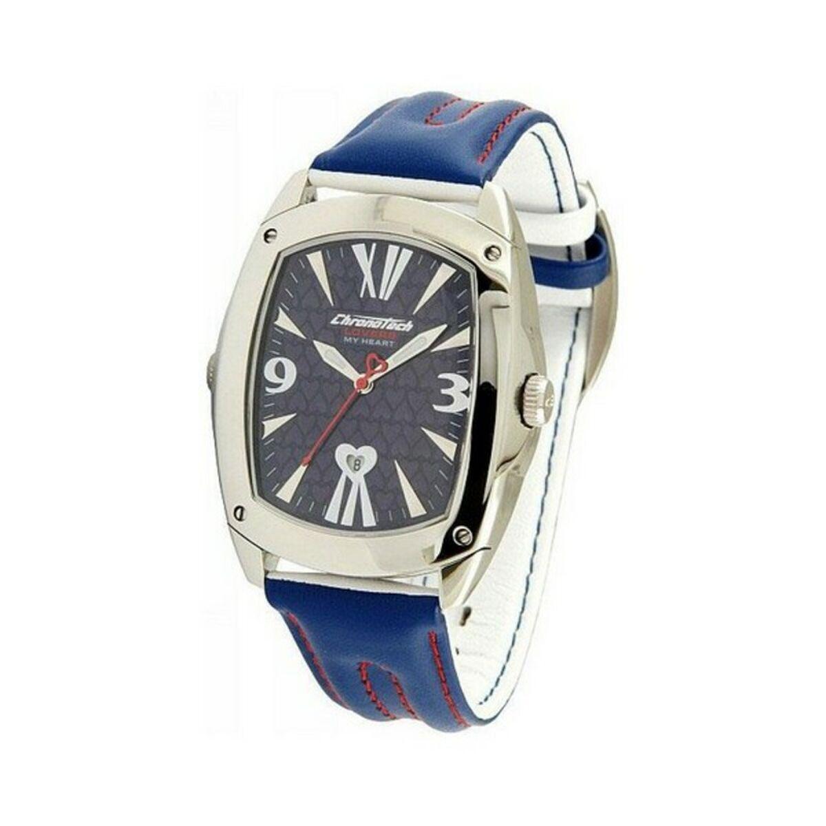 Laikrodis CHRONOTECH CT7696M-12. Kwarcowy, Kolor juoda. Mężczyzna.