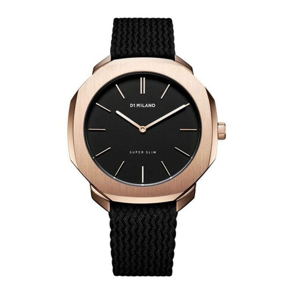 Laikrodis D1 MILANO SSPL02. Kwarcowy, Kolor juoda. Unisex.