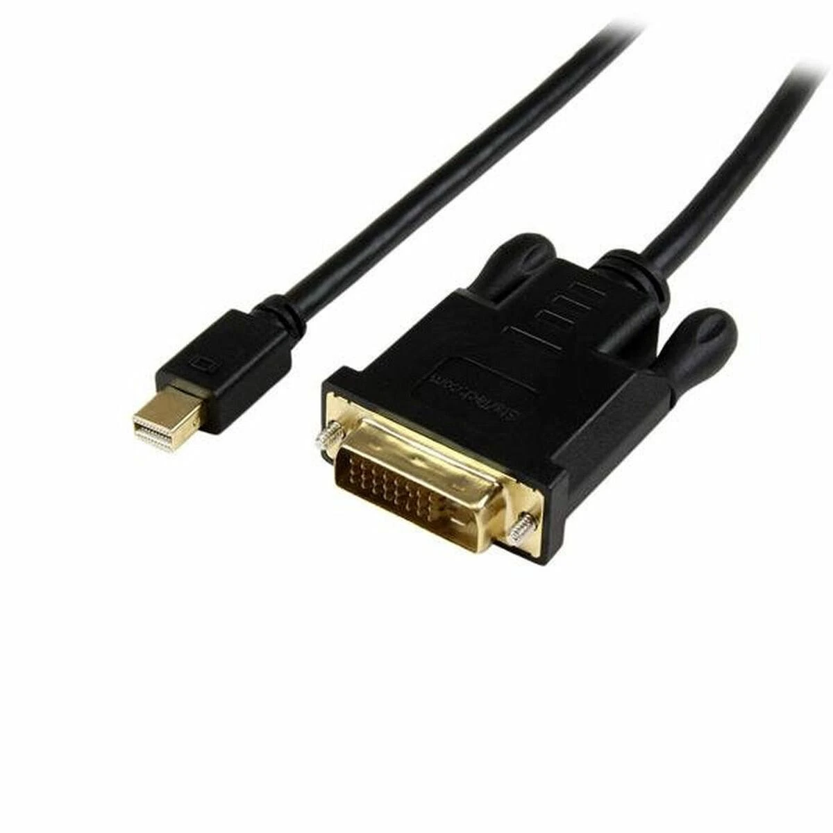 Mini DisplayPort į DVI-D adapterio kabelis su auksinėmis jungtimis