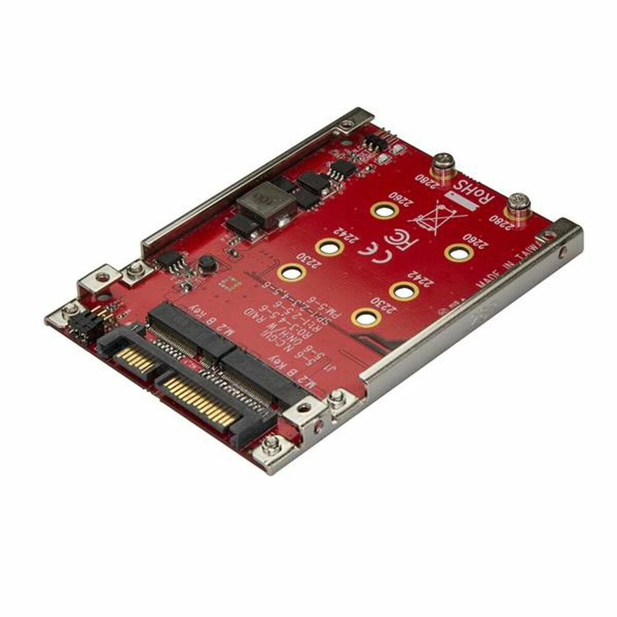 „StarTech“ 2,5 colio SATA korpusas – 2x M.2 SATA RAID (S322M225R)