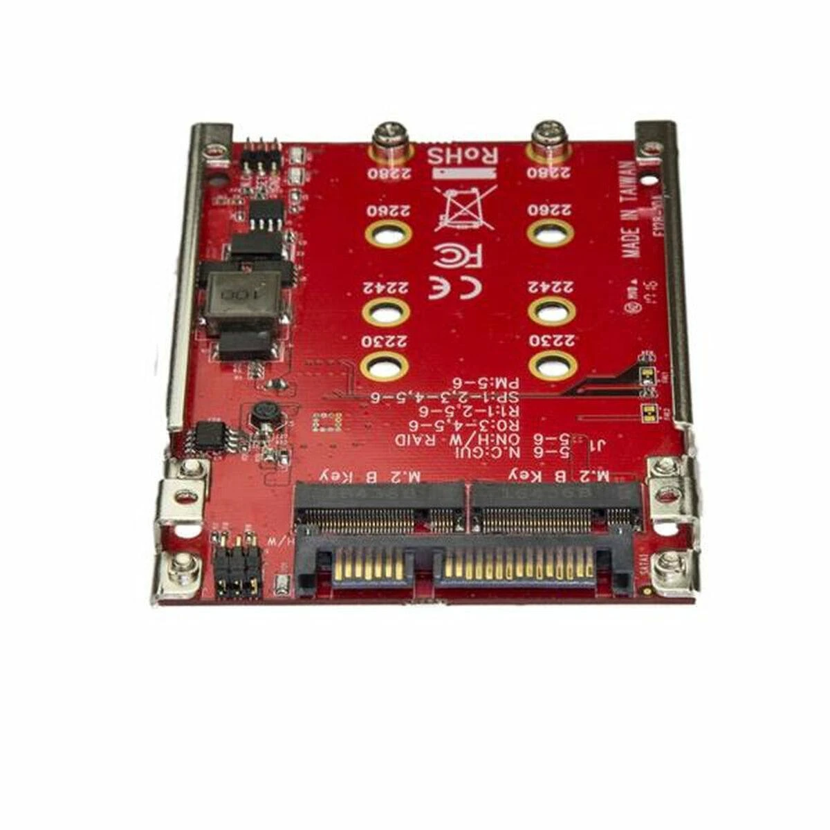 „StarTech“ 2,5 colio SATA korpusas – 2x M.2 SATA RAID (S322M225R)