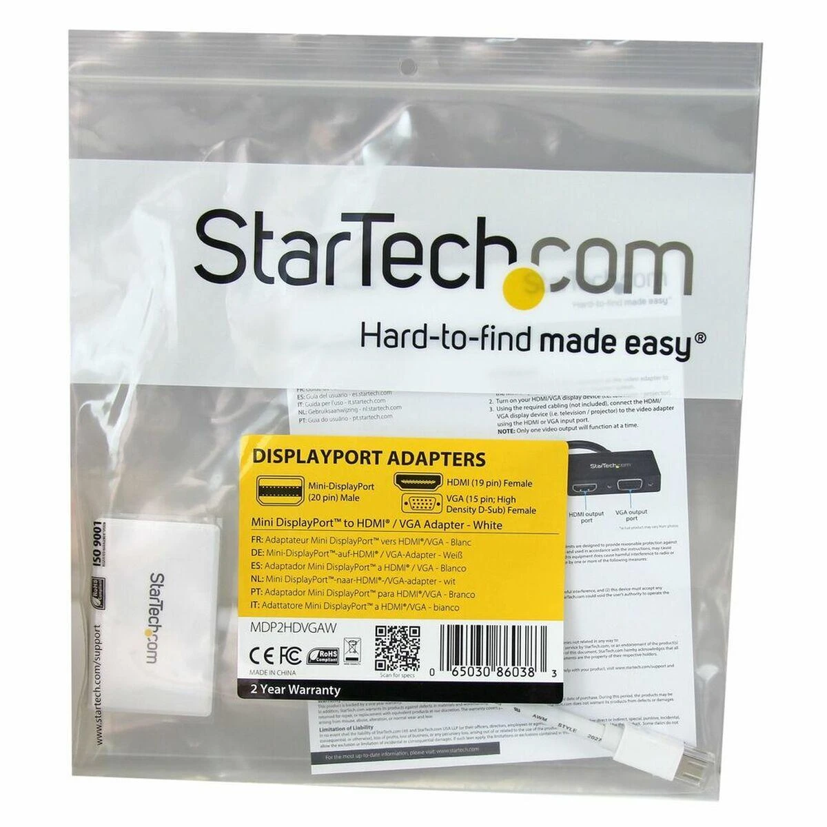 StarTech Mini DisplayPort adapteris pakuotėje