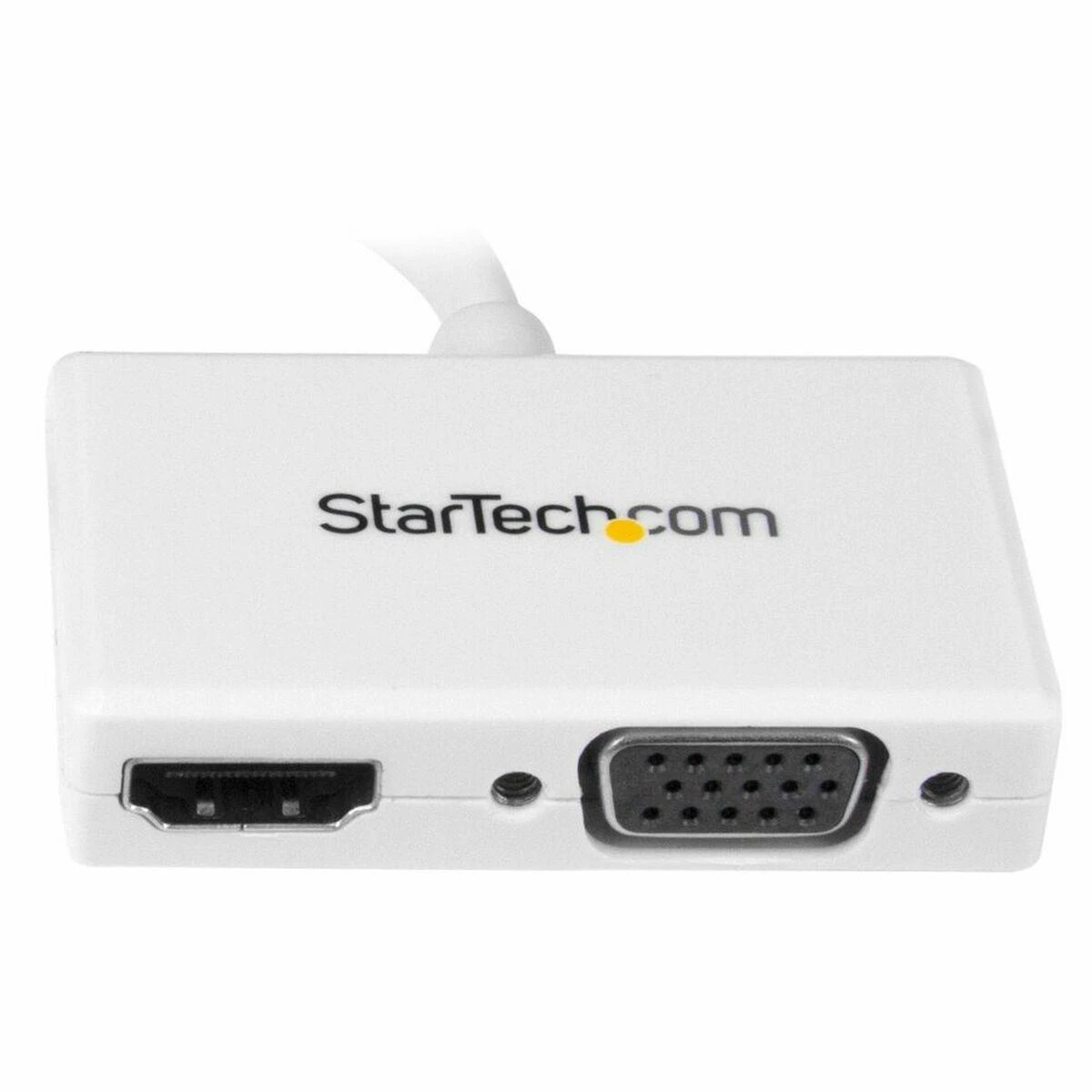 Adapteris AV StarTech DisplayPort Mini - HDMI - D-Sub (VGA) balta (MDP2HDVGAW)