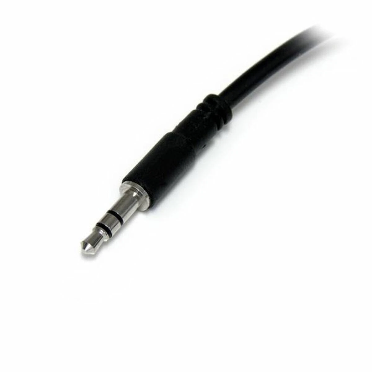 Kabelis StarTech Jack 3.5mm - Jack 3.5mm x2 0.15m juoda (MUY1MFFS)