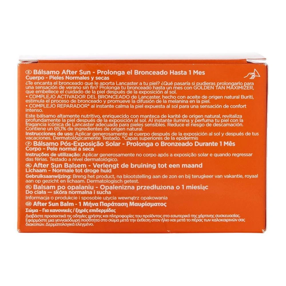 "Lancaster Golden Tan Maximizer" balzamas po saulės 200ml