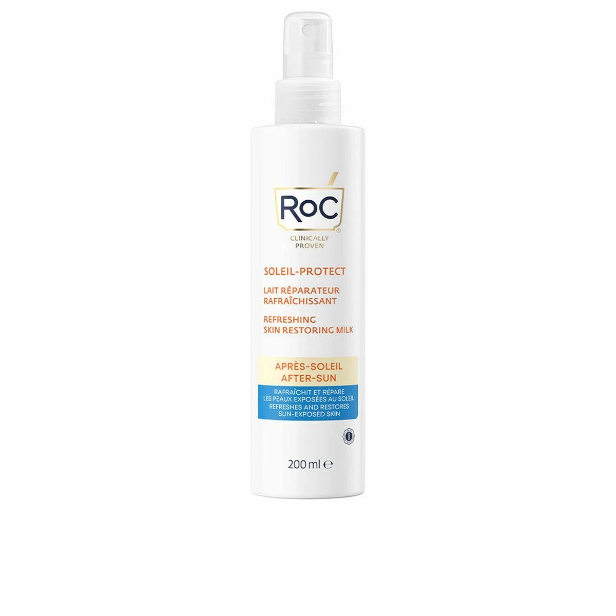 ROC Soleil-Protect Refreshing Skin Restoring Milk atkurianti priemonė odai po deginimosi, 200 ml