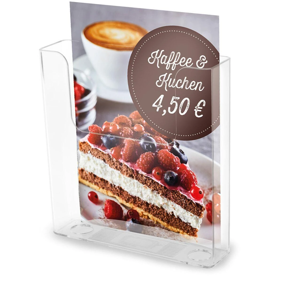 Faibo Bukletų laikiklis DISP – WM, A4, pastatomas/pakabinamas, 1 skyriaus