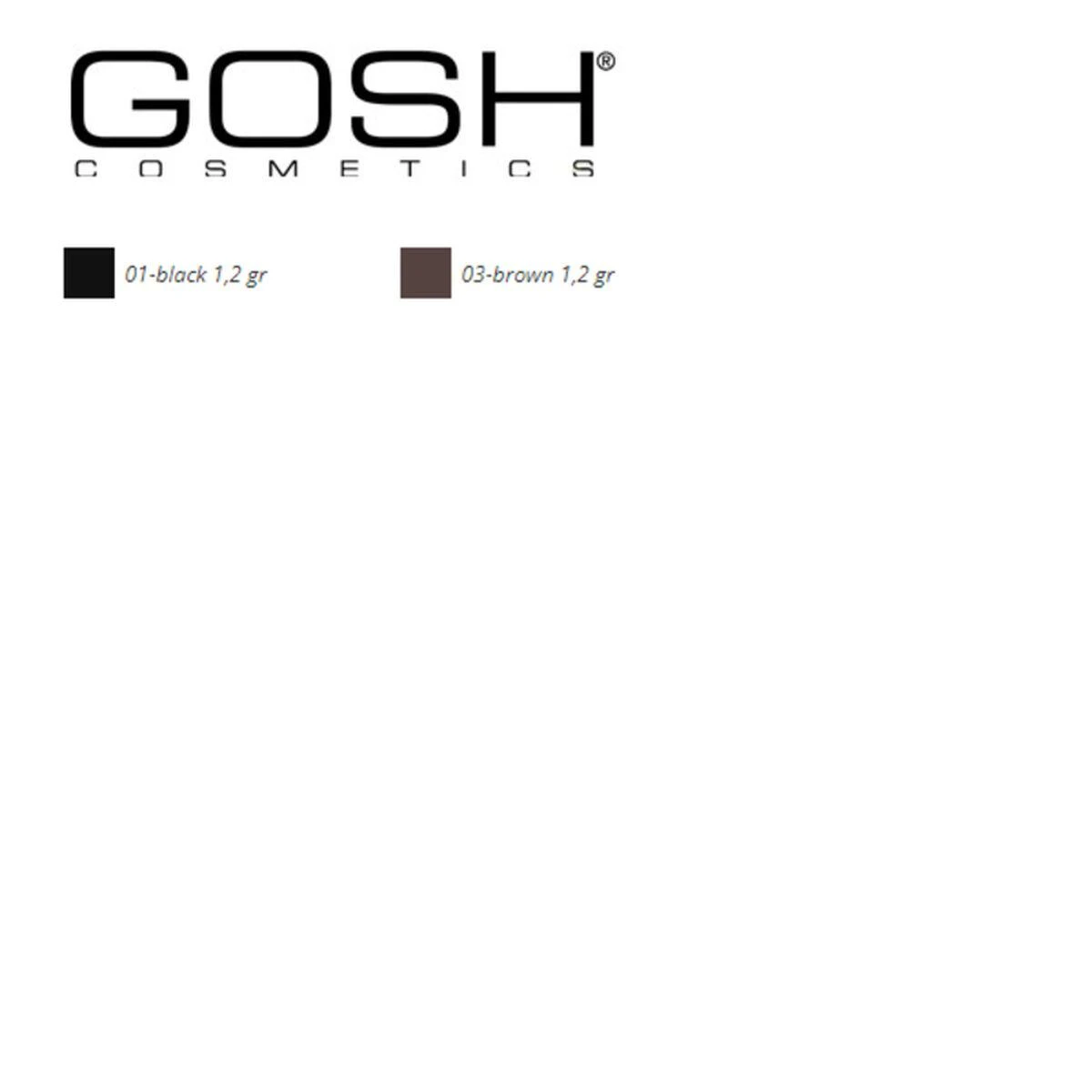 "Gosh Intense" akių pieštukas 01 Juodas