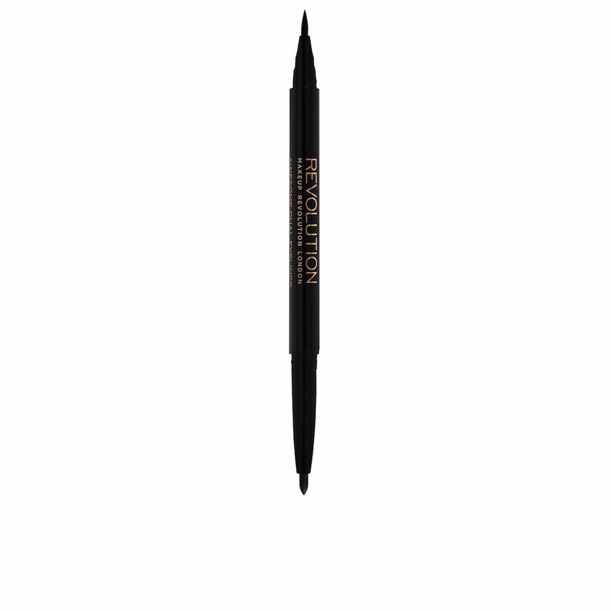 Revolution Make Up Dvipusis akių kontūras Makeup Revolution London Awesome Dual Akių apvadas Kohl and Flick 1.18 g