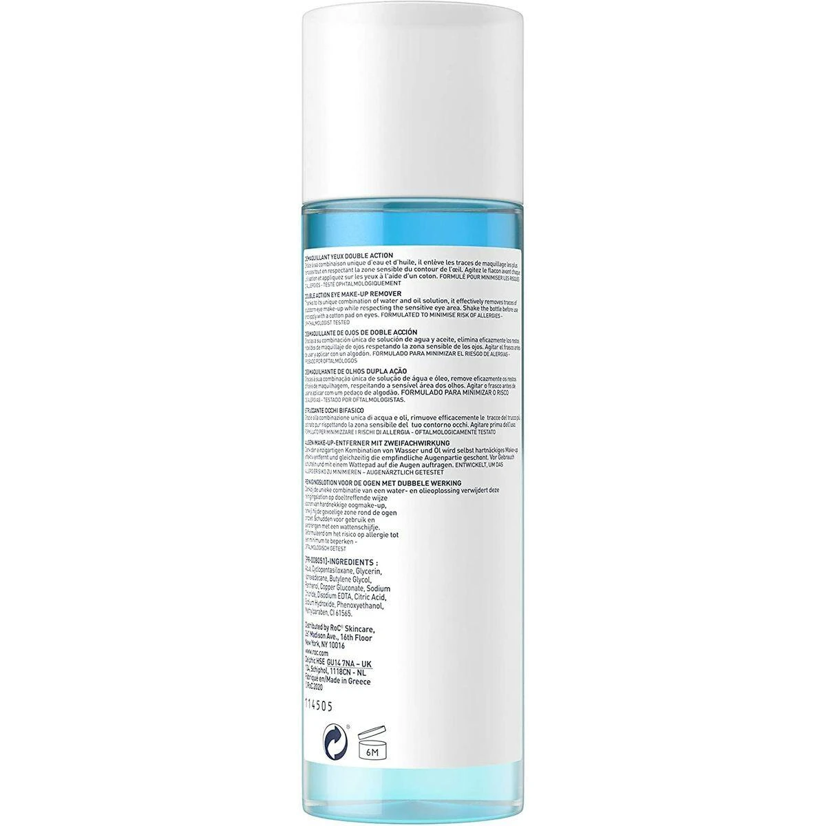 ROC dvigubo poveikio akių makiažo valiklis, 125 ml