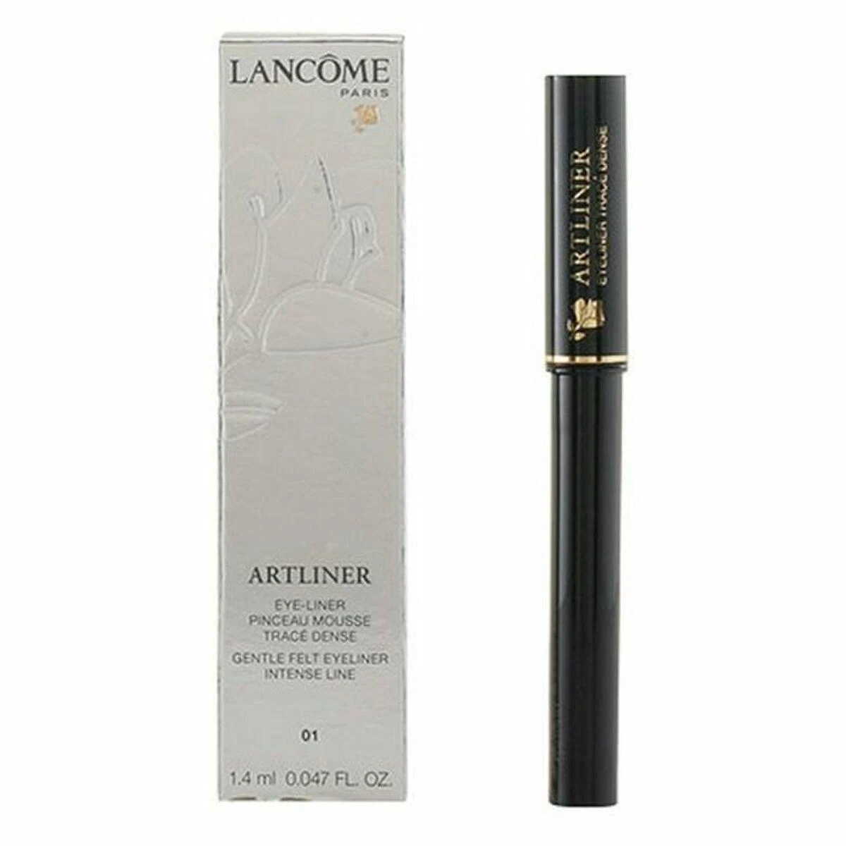 Lancome Artliner Gentle Felt Akių apvadas #01Black Satin - Gentle Felt - Bold Line, 1.4 ml