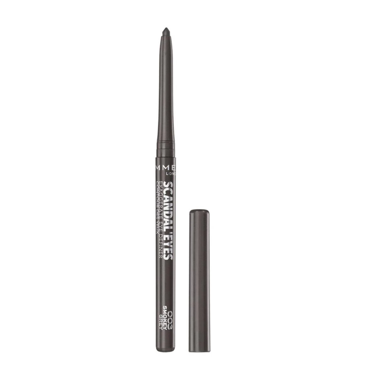 "Rimmel London Scandaleyes" automatinis akių pieštukas pilkos spalvos