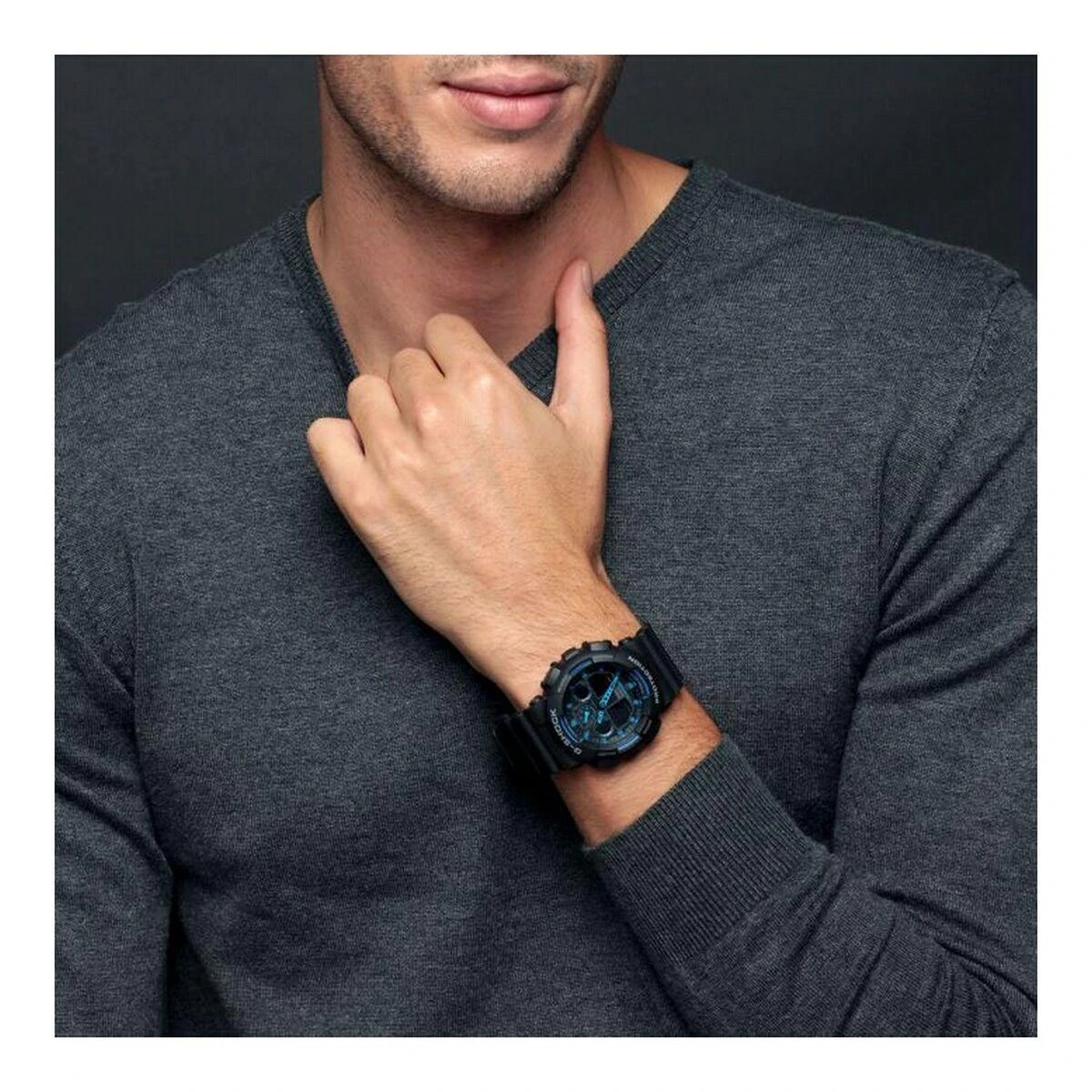 VYRIŠKAS LAIKRODIS CASIO G-SHOCK GA-100-1A2ER (zd135b)