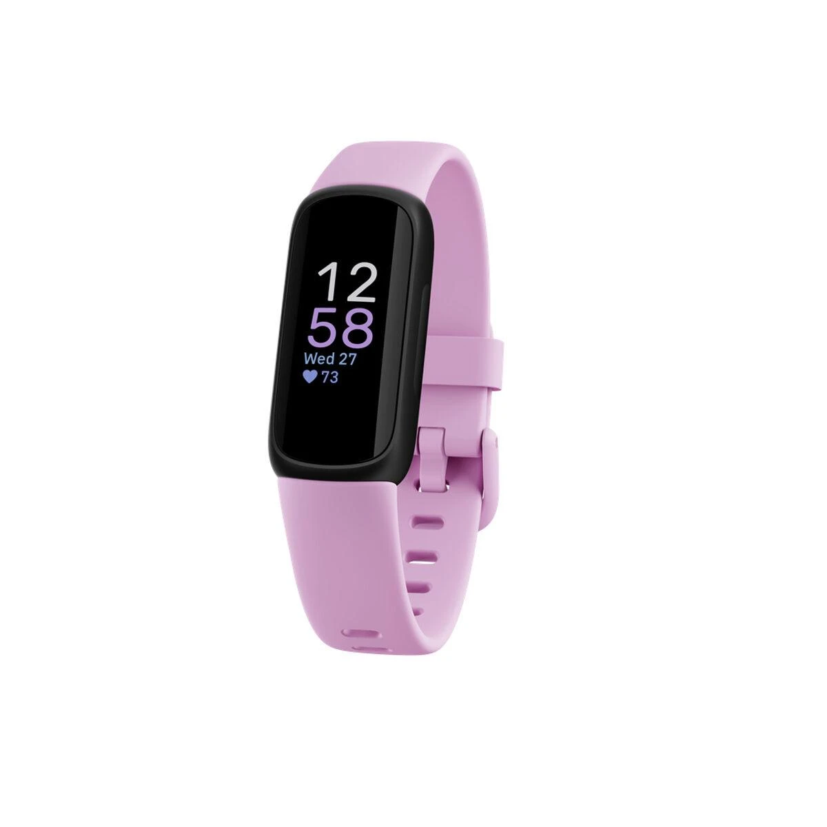 Išmanioji apyrankė Fitbit Inspire 3, Juodos spalvos korpusas su alyvinės spalvos dirželiu