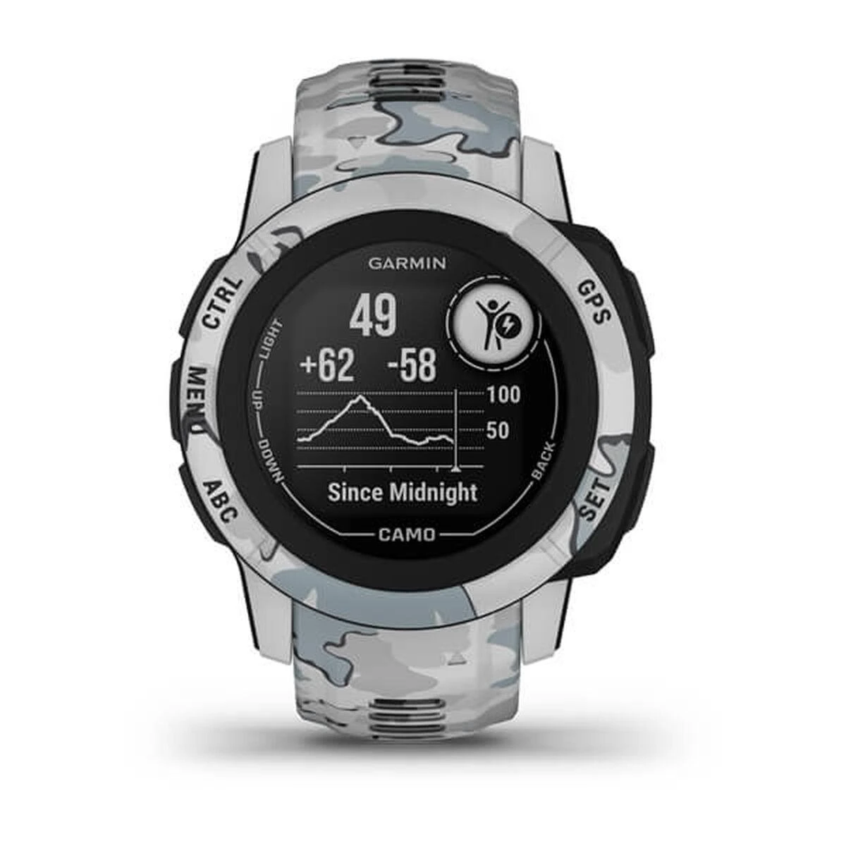 Išmanusis laikrodis Garmin Instinct 2S Camo Edition, Rūko kamufliažinės spalvos