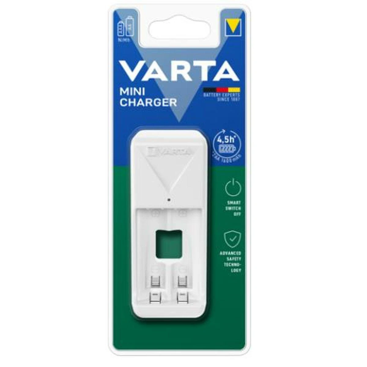 Varta Mini Charger 57656 (su 2xAAA) Baterijų įkroviklis