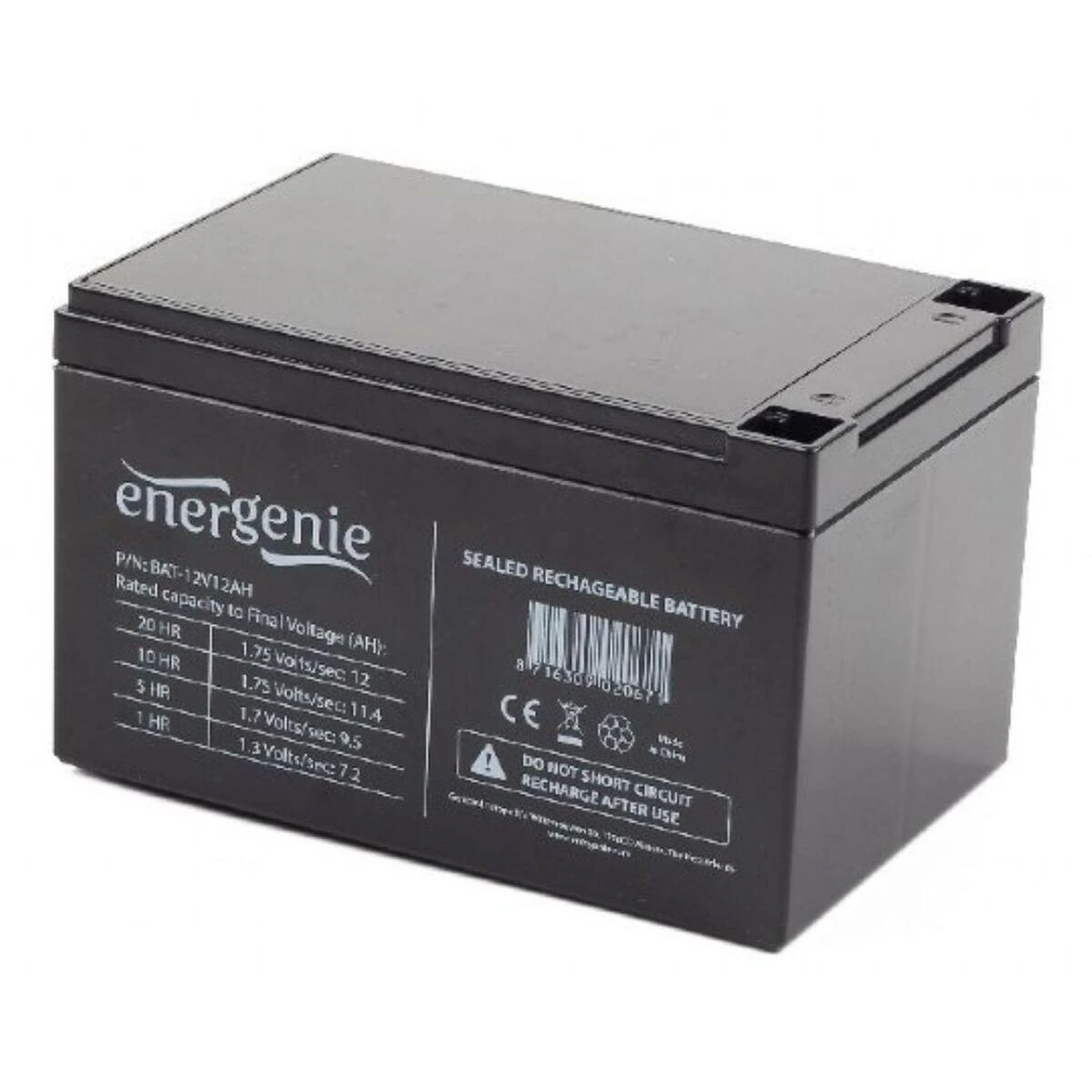 Energenie | Įkraunama baterija 12 V 12 AH UPS