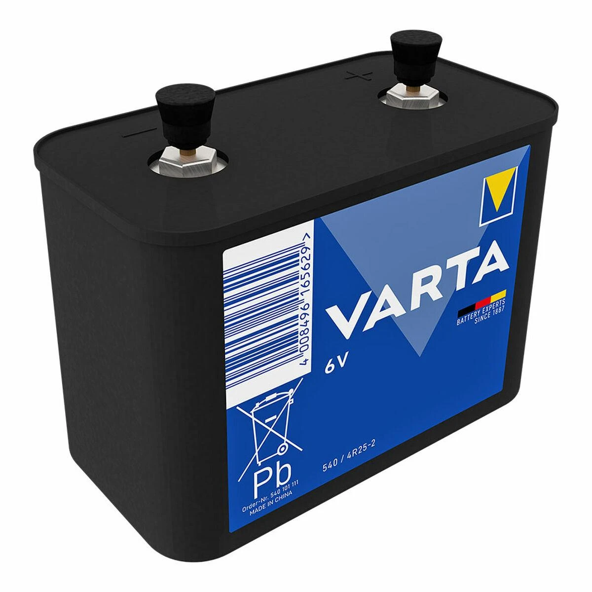 Varta 6V maitinimo baterija su spyruokliniais kontaktais