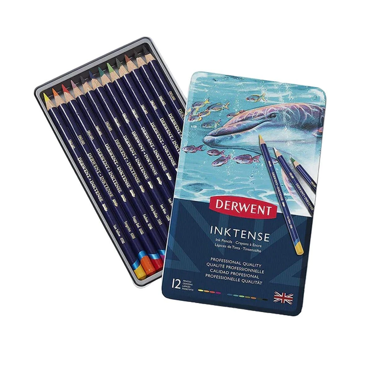 Derwent - Inktense Pencils, 12 Tin