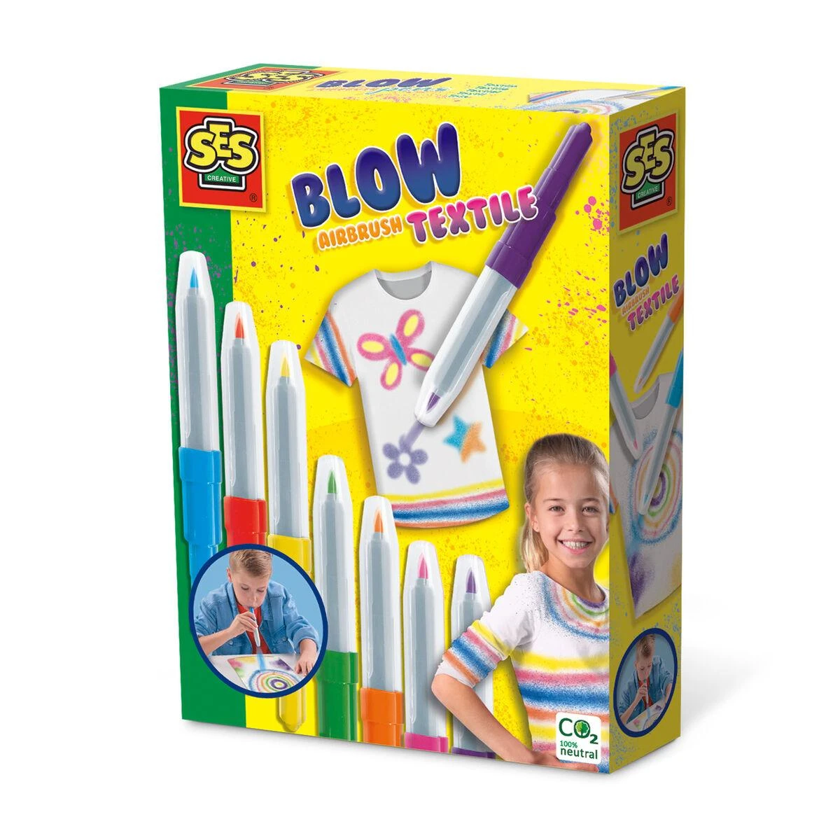 Amatų žaidimas SES Creative Blow Airbrush Textile