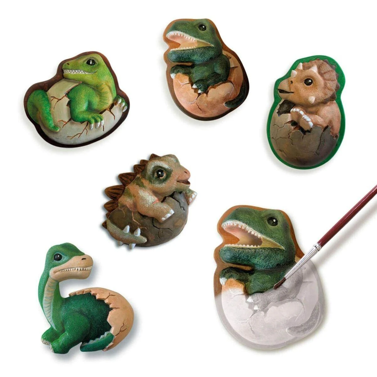 Ses Creative SES Gipso liejiniai + dažai Dino kiaušiniai 01411 14117