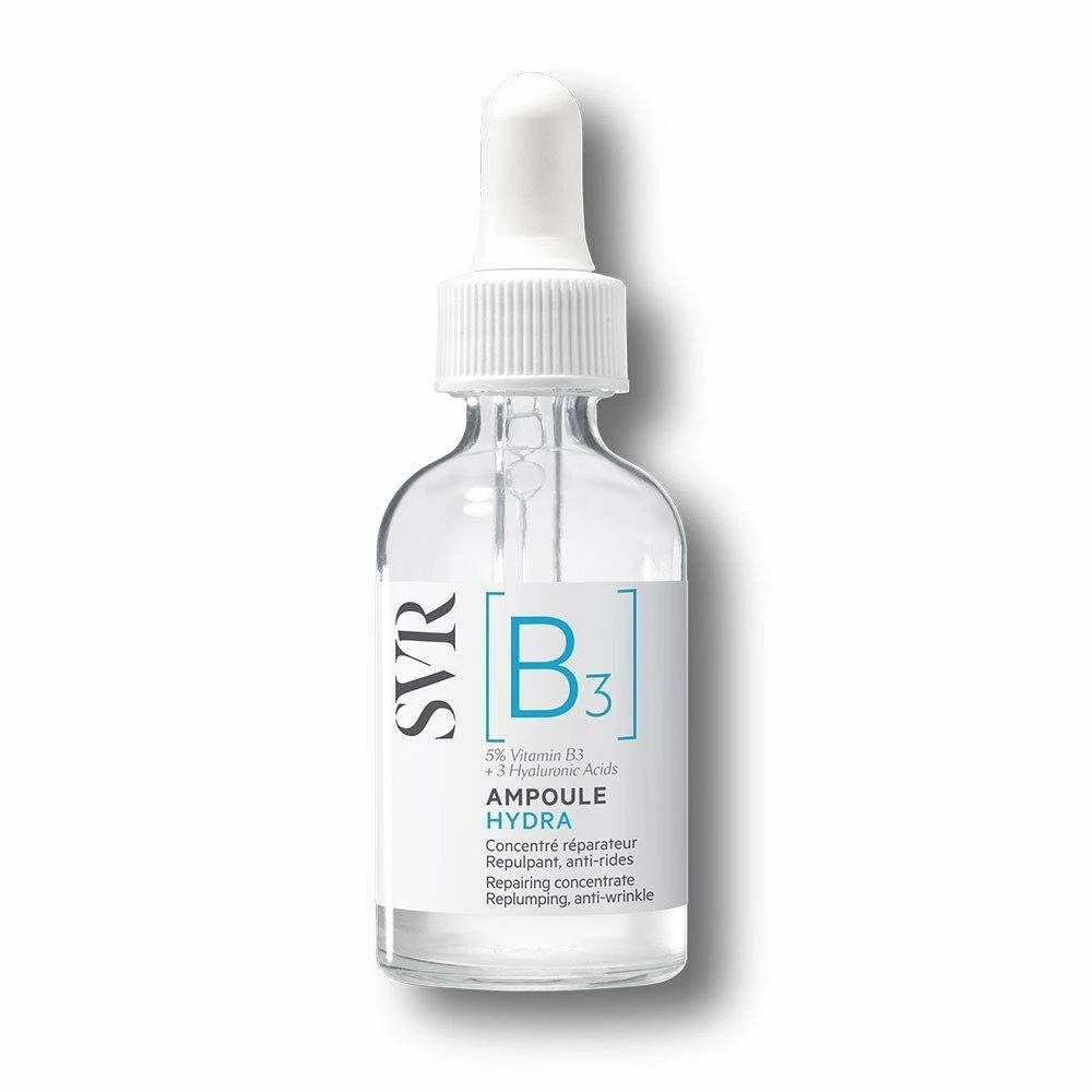 SVR Ampoule Hydra Repairing Concentrate Koncentratas veidui nuo raukšlių jautriai, dehidratuotai ir brandžiai odai, 30 ml