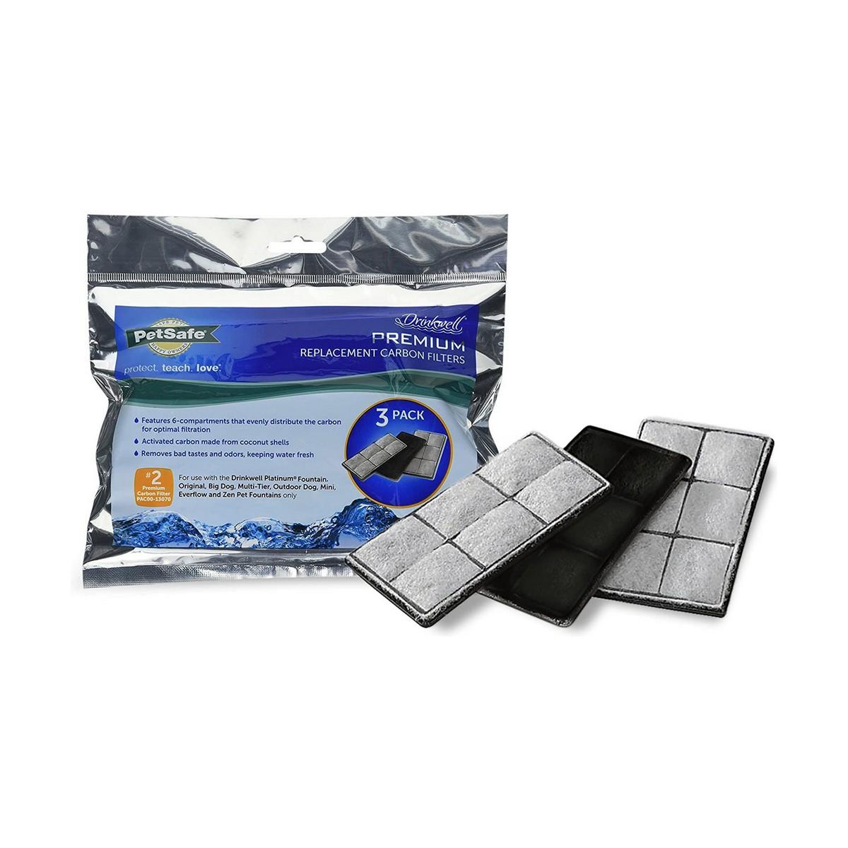 Petsafe Drinkwell Premium Replacement Charcoal Filters anglies filtrai Drinkwell girdykloms 3vnt