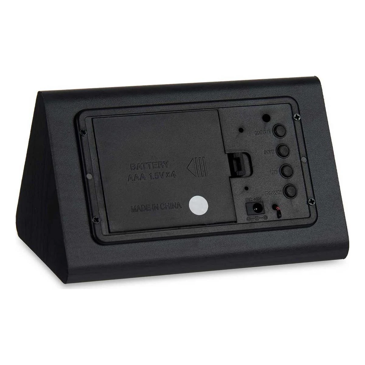 Gift Decor Skaitmeninis Laikrodis Stacjonarny Juodas PVC Drewno MDF (11,7 x 7,5 x 8 cm)